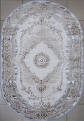 1.5*2.3 04640B Cream D Beige oval Deco - фото 14220